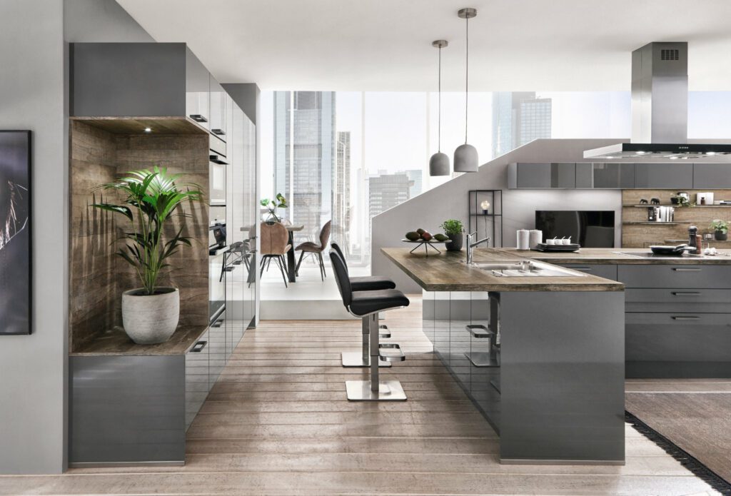 Nobilia Grey Gloss Kitchen | Kutchenhaus, High Wycombe